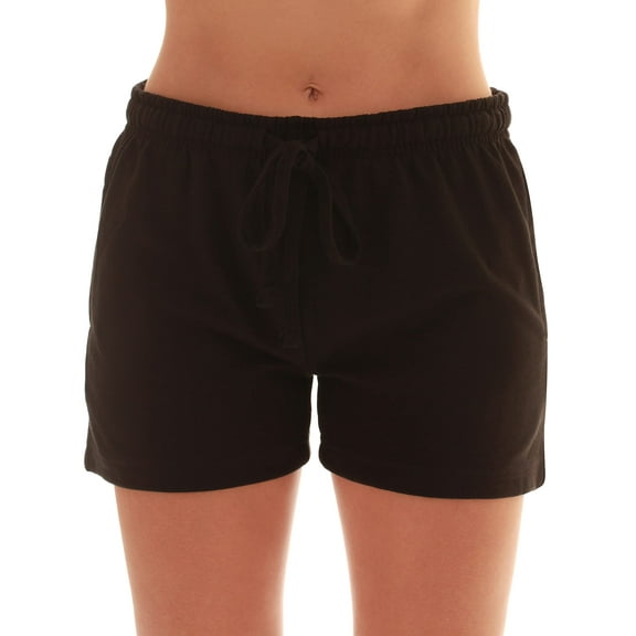 Just Love Loop Terry Tie Dye Shorts for Women 6923-10642-3X (Black, Medium)