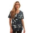 thumbnail image 1 of Just Love Loop Terry Tie Dye T-shirt for Women (Tie Dye Navy, Small), 1 of 3