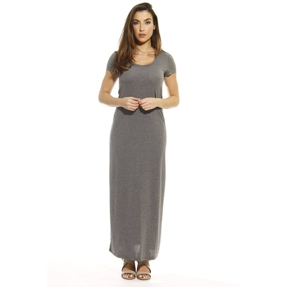 Just Love Maxi Dress / Summer Dresses (Heathered Charcoal, Small)