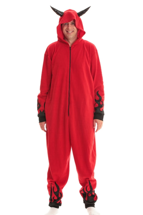 Men's Adult Onesie Mens Pajamas 6939-XL (Small, Devil Mens)
