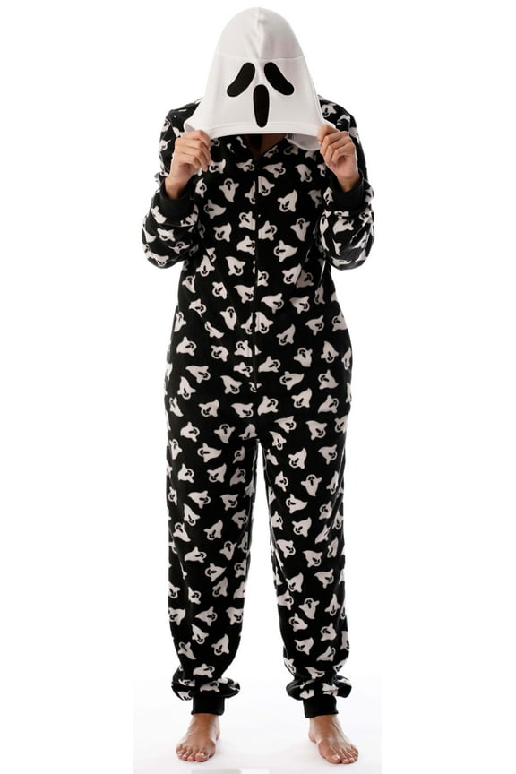 Men's Adult Onesie Mens Pajamas (Ghost Womens, XX-Large)
