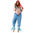 thumbnail image 1 of Just Love Mermaid  Adult Onesie Womens Pajamas  (Mermaid, XX-Large), 1 of 4