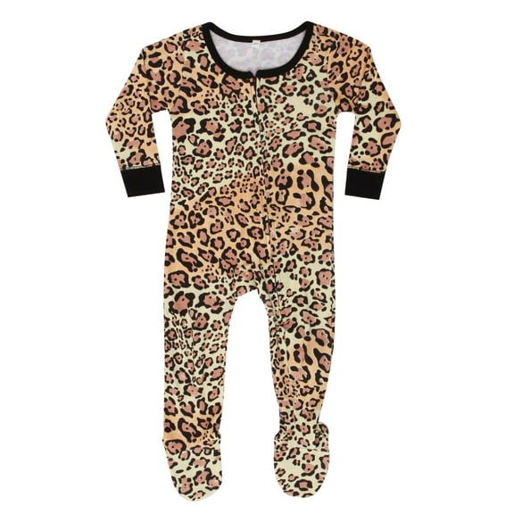 Just Love Mommy and Me Pajamas Set (Leopard, Newborn 3-6 Months)