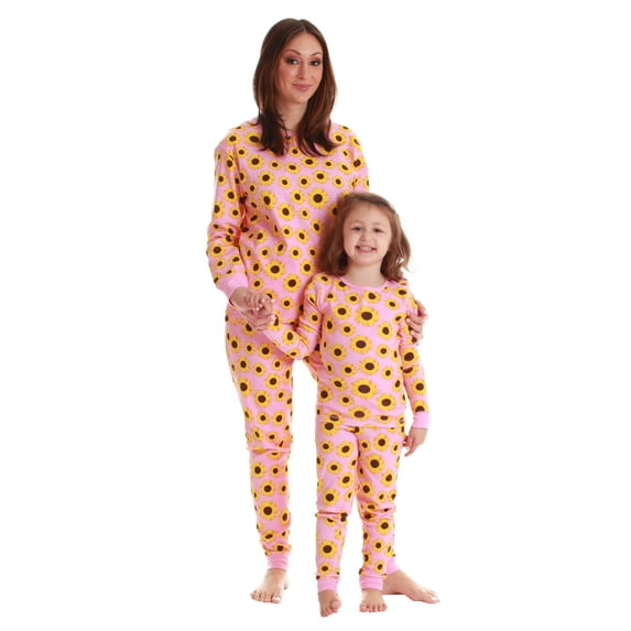 Just Love Mommy and Me Pajamas Set (Sunflower, Womens 2X)