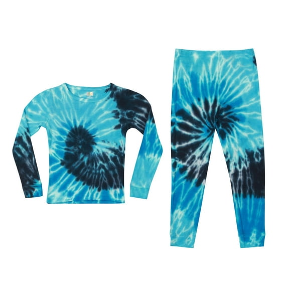 Just Love Mommy and Me Pajamas Set (Tie Dye Blue Swirl, Girls 10-12, Big Girls)