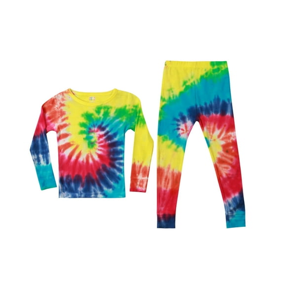 Just Love Mommy and Me Pajamas Set (Tie Dye Bright Swirl, Girls 7-8, Big Girls)