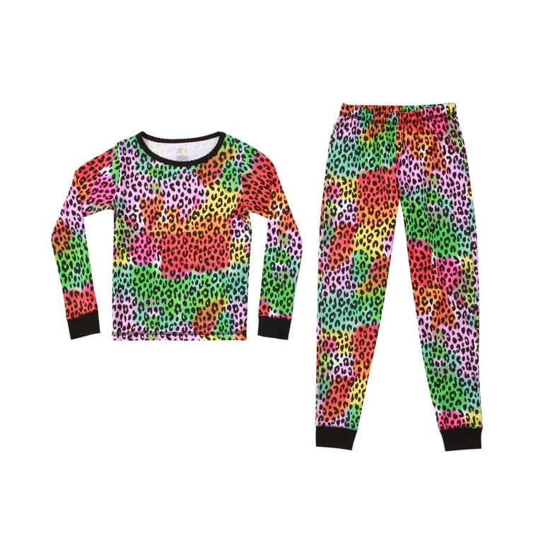 Just Love Mommy and Me Pajamas Set Tie Dye Leopard Girls 6X