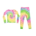 thumbnail image 1 of Just Love Mommy & Me Pajama Set  Matching, Cozy Sleepwear for Mother and Child (Tie Dye Pastel Bright, 3T, Big Girls), 1 of 2