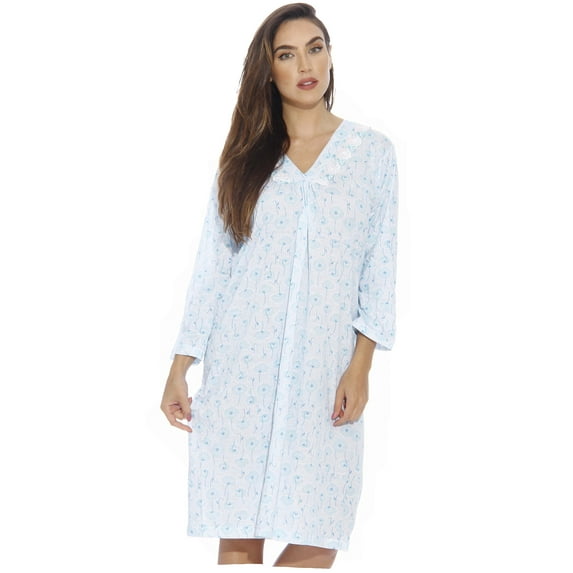 Just Love Nightgown / Women Sleepwear / Womans Pajamas (Medium, Aqua)