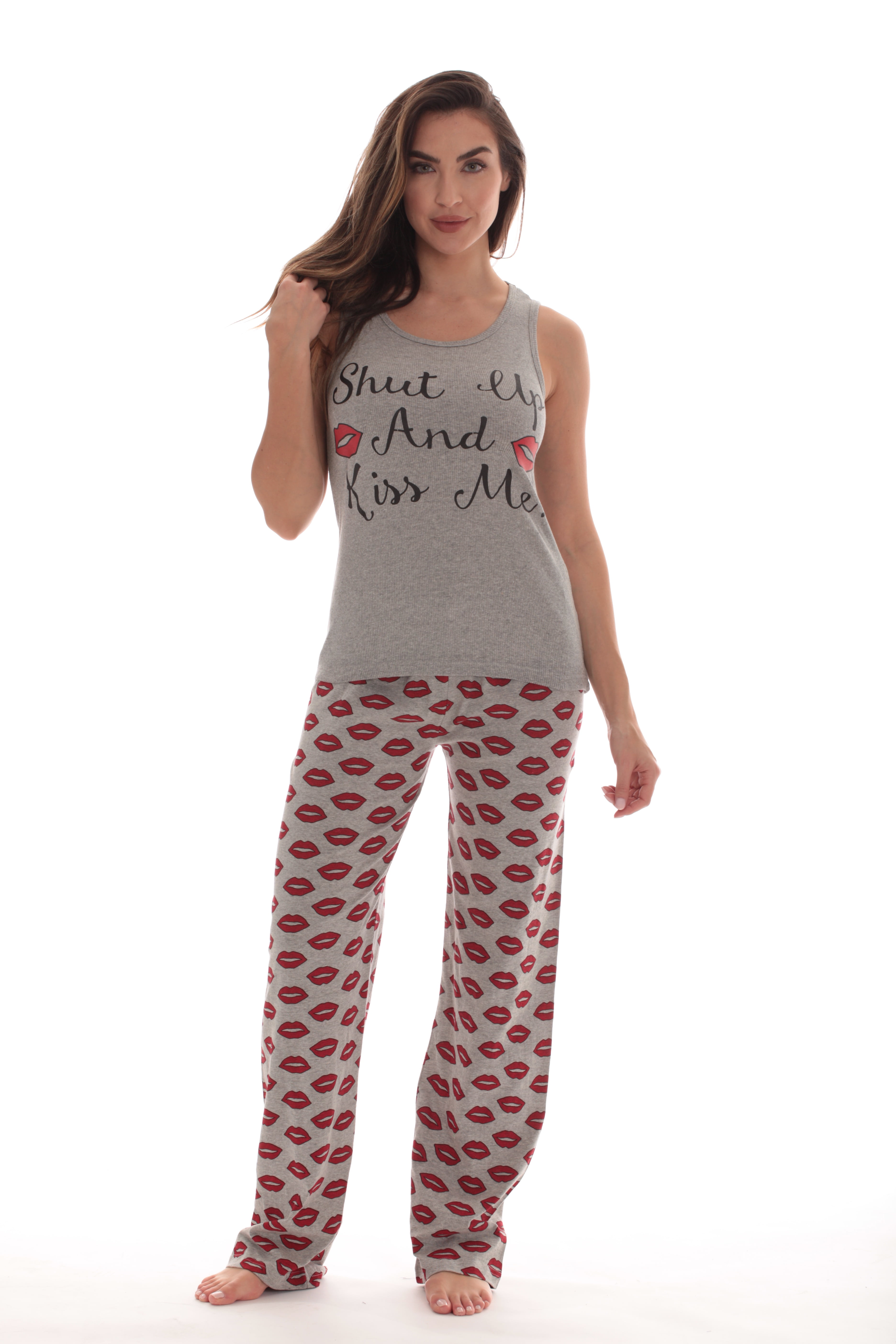 Just Love 100% Cotton Women Pajama Ribbed Tank & Jersey Pant Sets :  : Clothing, Shoes & Accessories