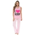 thumbnail image 1 of Just Love Womens Pant Set  Soft, Relaxing Sleepwear Pajamas (I Love Sleep - Pink, Large), 1 of 3