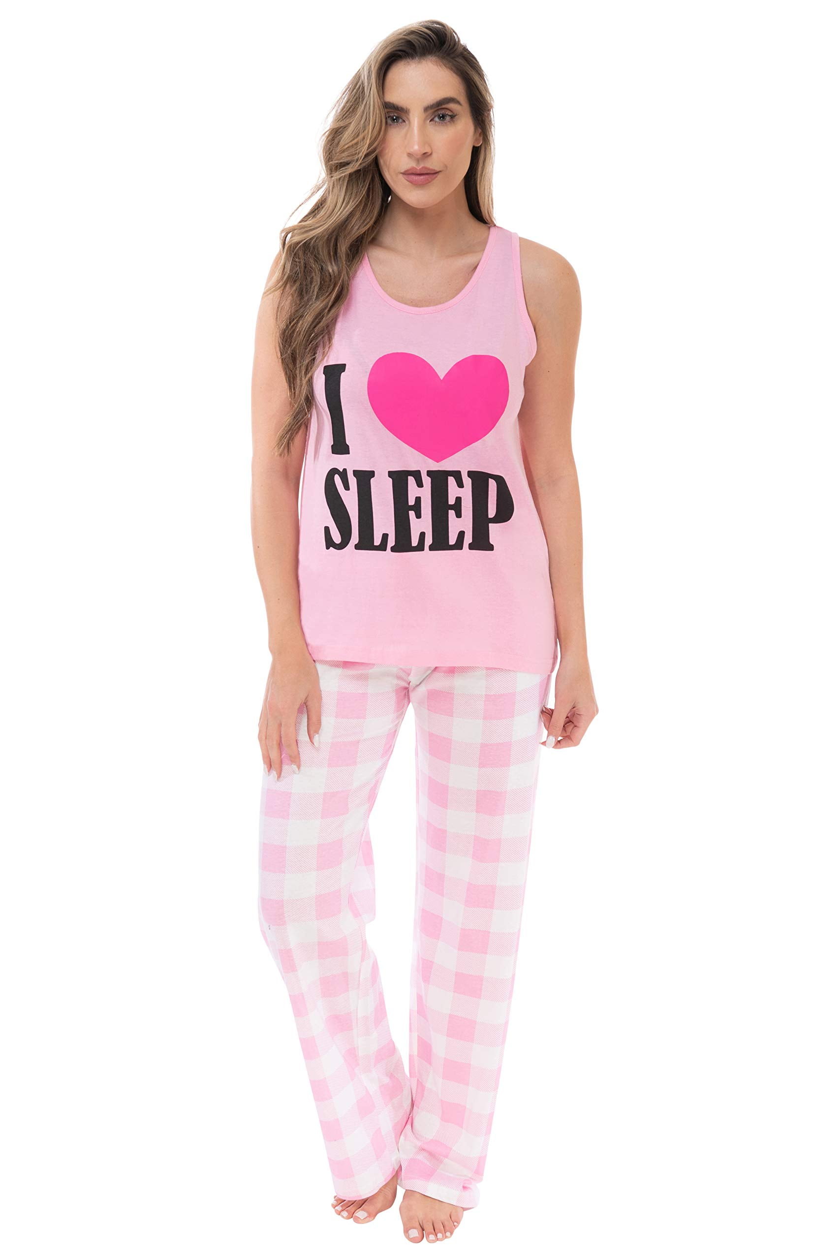 Just Love Women's 100% Cotton Pajama Set - Sleeping Owls Print, Shorts & Tank - View #4