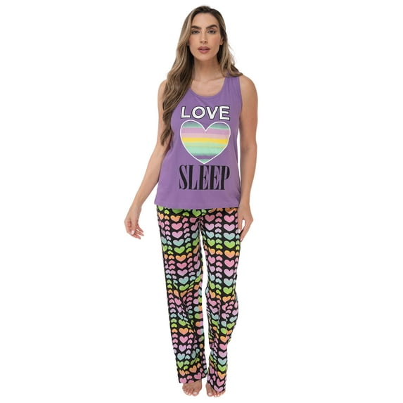 Just Love Pant Sets / Women Sleepwear / Womans Pajamas / Pjs (Love Sleep - Ombre, Large)