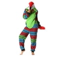 thumbnail image 1 of Just Love Parrot Microfleece Adult Bodysuit (Parrot, X-Large), 1 of 5