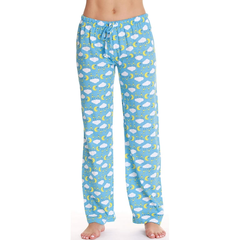 Just Love Women Plaid Pajama Pants Sleepwear (Blue Plaid, 1X
