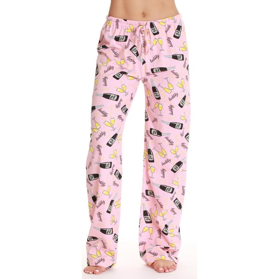 Just Love Plaid Women's Pajama Pants - Soft Sleepwear for Comfortable Nights (Coral - Champagne, Large)