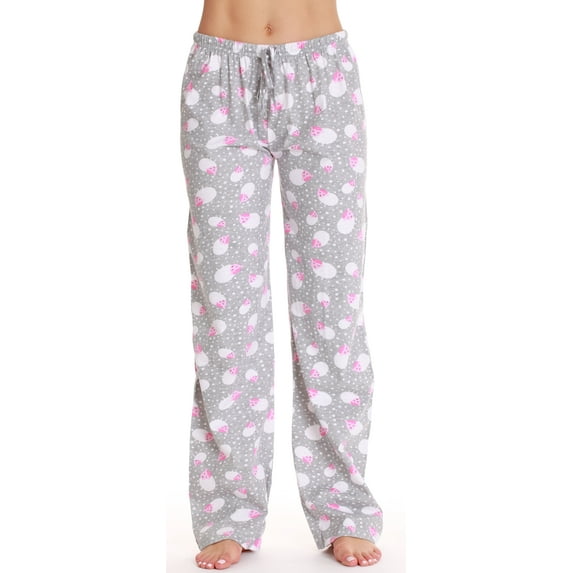 Just Love Plaid Women's Pajama Pants - Soft Sleepwear for Comfortable Nights (Grey - Sleepy Sheep, Small)