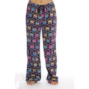 Just Love Plush Pajama Pants for Women - Petite to Plus Size Sleepwear (Purple - Chevron Owl, X-Large)