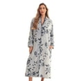 thumbnail image 1 of Just Love Plush Zipper Lounger Robe 6794 (Small, Navy), 1 of 3
