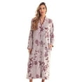 thumbnail image 1 of Just Love Plush Zipper Lounger Robe 6794 (X-Large, Wine), 1 of 3