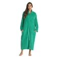 thumbnail image 1 of Just Love Plush Zipper Lounger Robe (Green, Small), 1 of 2