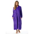 thumbnail image 1 of Just Love Plush Zipper Lounger Robe (Purple, Medium), 1 of 3