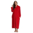 thumbnail image 1 of Just Love Plush Zipper Lounger Robe (Red, Medium), 1 of 3