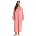thumbnail image 1 of Just Love Plush Zipper Lounger Robe for Women, 1 of 4