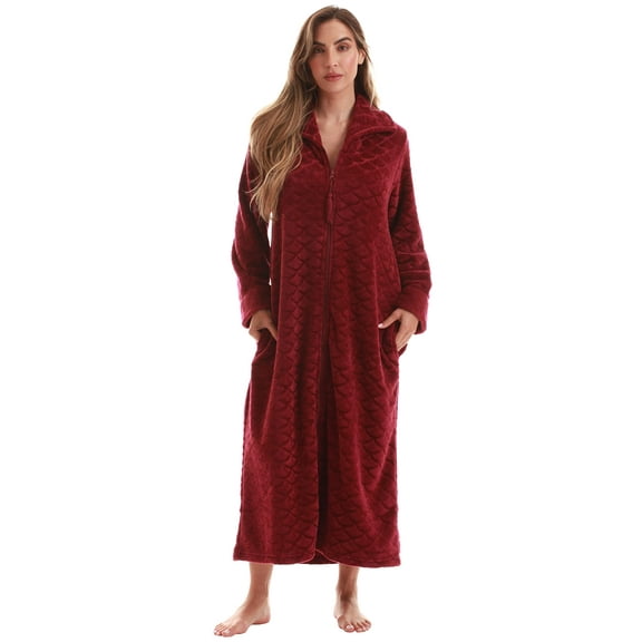 Just Love Plush Zipper Lounger Robe for Women