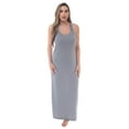thumbnail image 1 of Just Love Racer Back Solid Tank Dress with Bungee (Charcoal Solid Dress, Small), 1 of 3