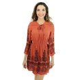 thumbnail image 1 of Just Love Rayon Short Dress / Summer Dresses for Women (Rust / Black, X-large), 1 of 3
