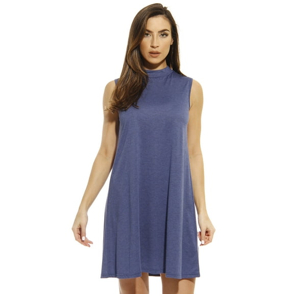 Just Love Short Dress / Summer Dresses (Heathered Denim, X-Large)