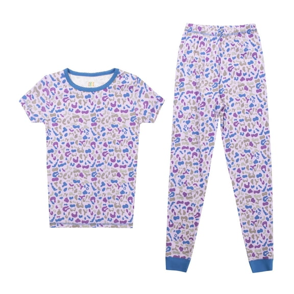 Just Love Short Sleeve Cotton, Pajama & Pant Set (Girl's), 5-Piece Set, Sizes 5-6