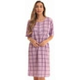 thumbnail image 1 of Just Love Short Sleeve Nightgown 4360-CC-23 (Purple - Plaid, One Size), 1 of 3