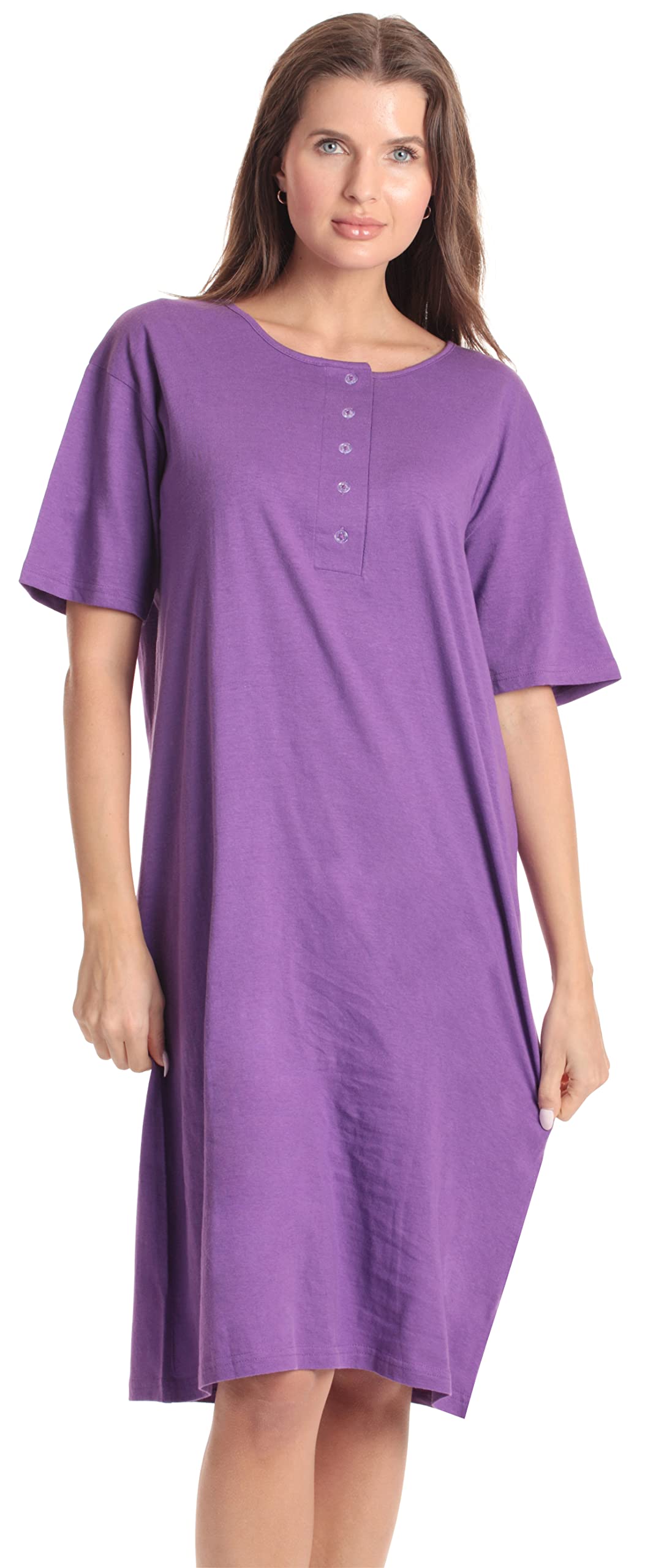 Just Love Short Sleeve Nightgown / Night Shirts Sleep Dress for Women ...