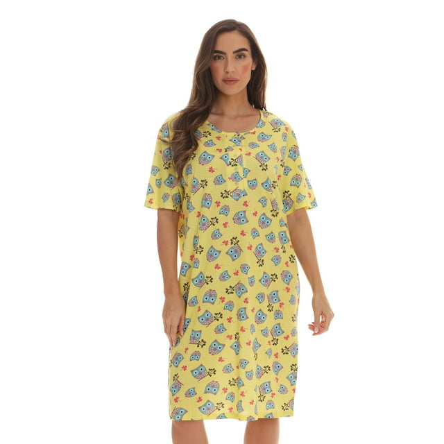 Just Love Short Sleeve Nightgown / Night Shirts Sleep Dress for Women