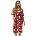 thumbnail image 1 of Just Love Short Sleeve Nightgown Sleep Dress for Women (Black - Buffalo Plaid Christmas, Small), 1 of 3