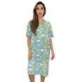 thumbnail image 1 of Just Love Short Sleeve Nightgown Sleep Dress for Women (Blue - Perfect Sky, Small), 1 of 3