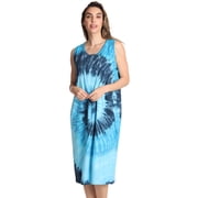 Just Love Short Sleeve Nightgown Sleep Dress for Women Blue - Tie Dye Swirl, X-Large