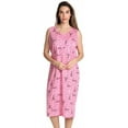 thumbnail image 1 of Just Love Short Sleeve Nightgown Sleep Dress for Women (Pink - Paris, X-Large), 1 of 3