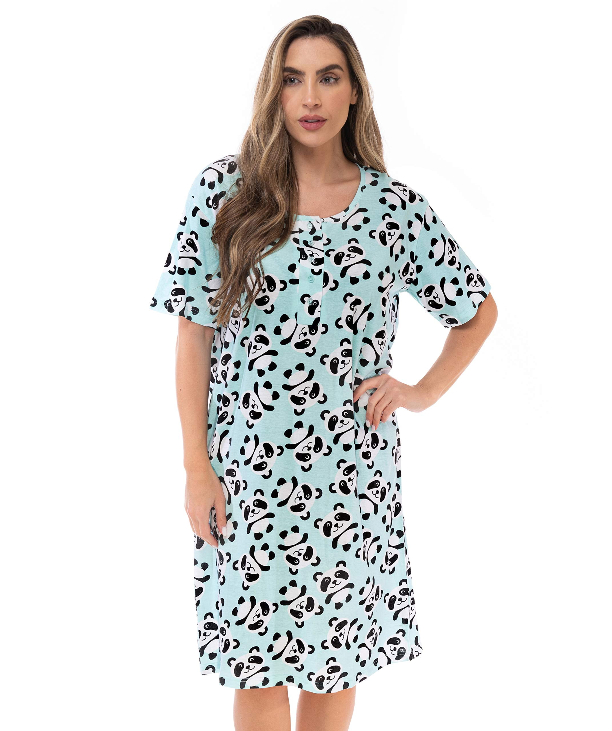 Just Love Short Sleeve Nightgown Sleep Dress for Women Sleepwear ...