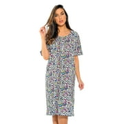 Just Love Short Sleeve Nightgown Sleepwear for Women (Colorful Cheetah, Medium)