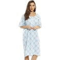 thumbnail image 1 of Just Love Short Sleeve Nightgown Sleepwear for Women (Floral Medallion, Large), 1 of 3