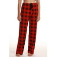 thumbnail image 1 of Just Love Silky Soft Women Pajama Pants with Stretch PJs Sleepwear (Buffalo Plaid Red Black, X-large), 1 of 2