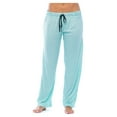 thumbnail image 1 of Just Love Silky Soft Women's Pajama Pants - Stretchy Sleepwear for a Great Night's Rest (Aqua With Black Dots, X-Small), 1 of 3