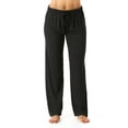 thumbnail image 1 of Just Love Silky Soft Women's Pajama Pants - Stretchy Sleepwear for a Great Night's Rest (Black With White Dots, Large), 1 of 3