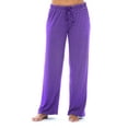 thumbnail image 1 of Just Love Silky Soft Women's Pajama Pants - Stretchy Sleepwear for a Great Night's Rest (Plum With White Dots, 2X), 1 of 3