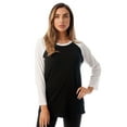 thumbnail image 1 of Just Love Sleep Dress for Women Solid Sleeping Shirt 6763 (Black White, X-Large), 1 of 3