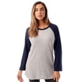 thumbnail image 1 of Just Love Sleep Dress for Women Solid Sleeping Shirt 6763 (Grey Navy, Small), 1 of 3
