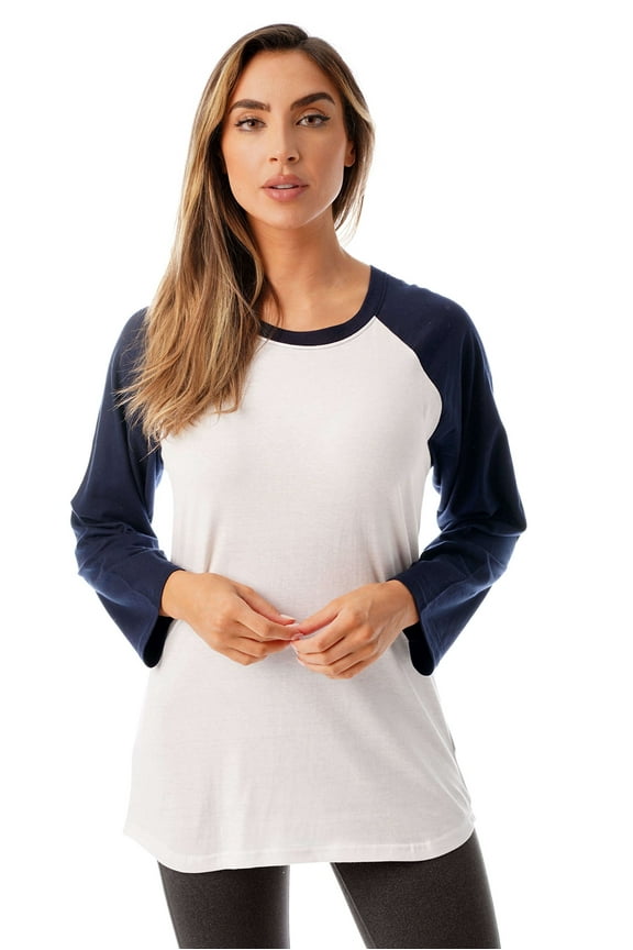 Sleep Dress for Women Solid Sleeping Shirt 6763-WHTGRY-1X (White Navy, Medium)